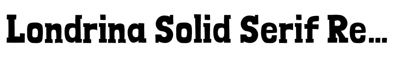 Londrina Solid Serif Regular